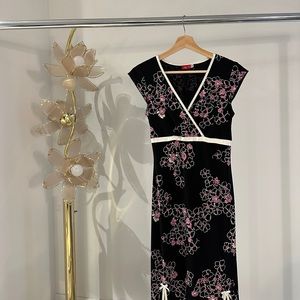 Vintage Ruby Rox floral print maxi dress